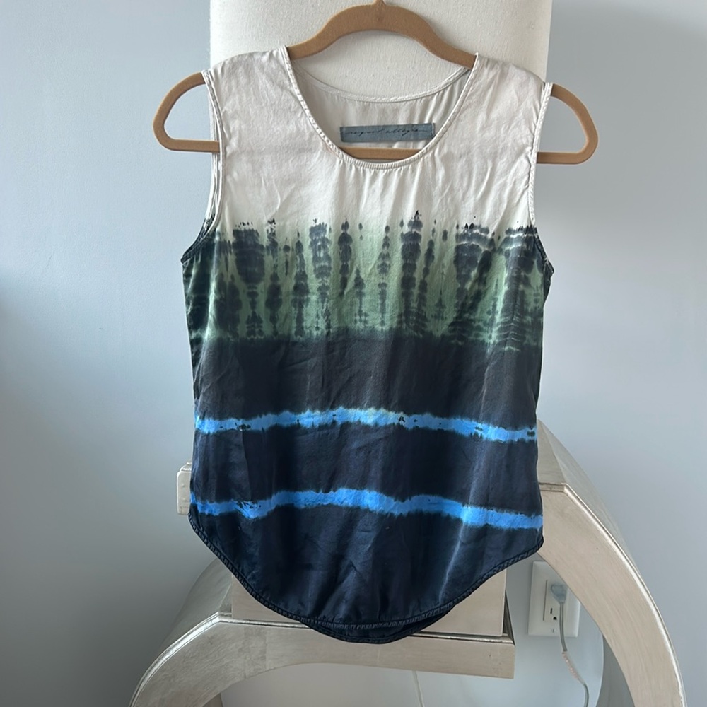 Raquel Allegra Silk Tie Dye Top S 1